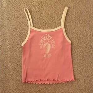 Brandy Melville Pink Strawberry Camisole